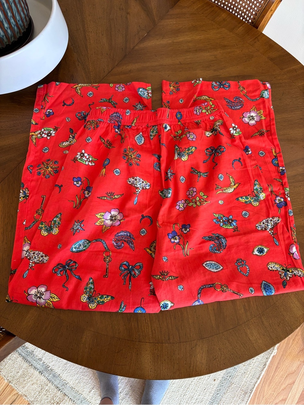 Anthropologie LyreBird Pajama Pants - Red Patter - Picture 5 of 6